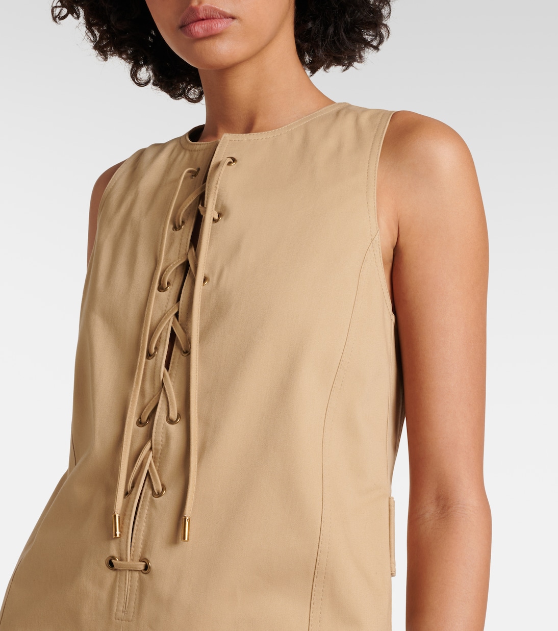 Cotton satin minidress | Chloé