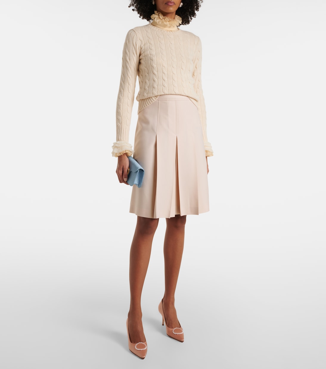 Kifaclo 70 embellished satin pumps | Manolo Blahnik