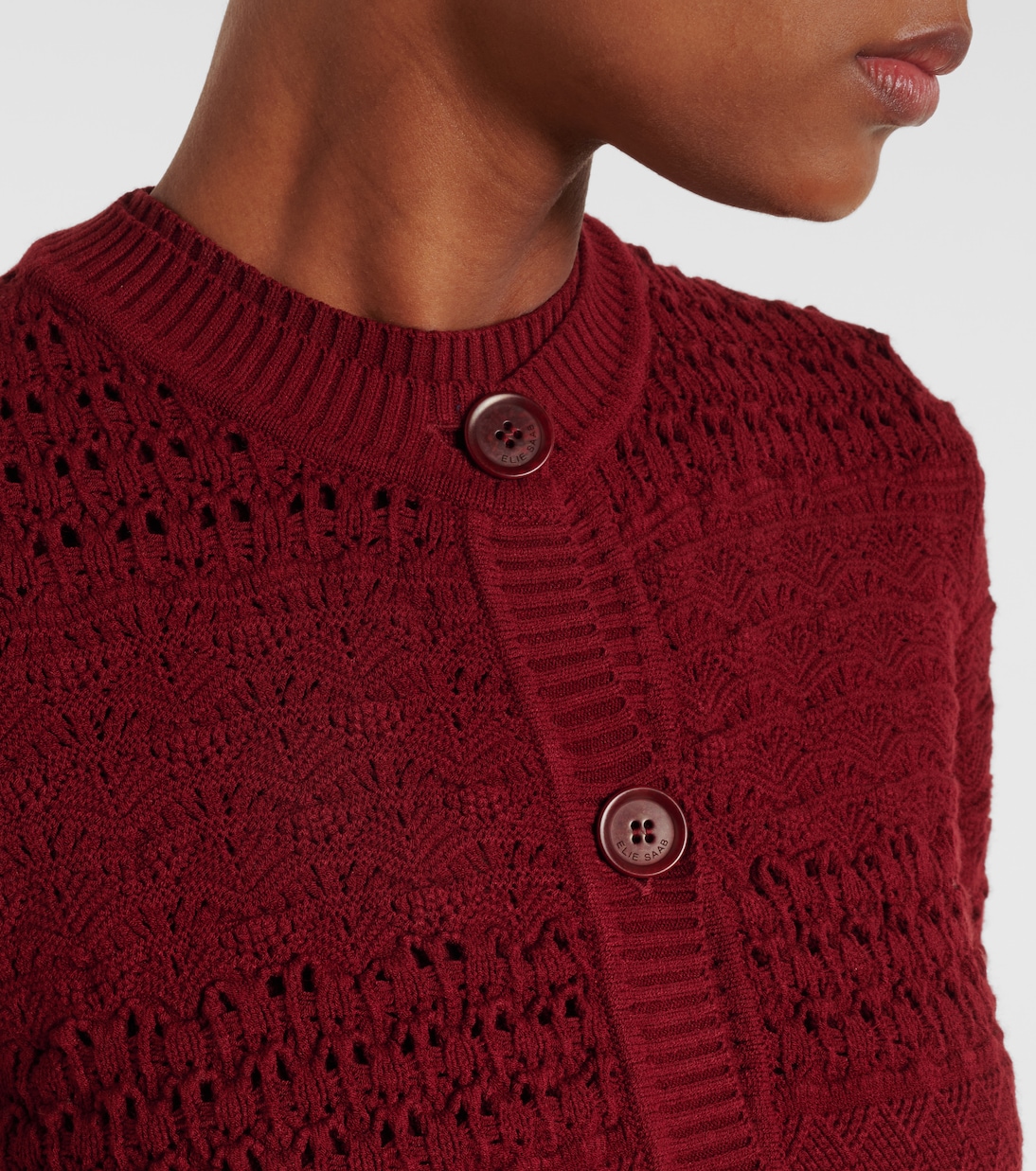 Cardigan aus Häkelstrick | Elie Saab