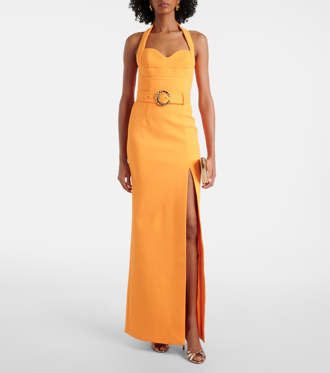 Robe longue en crêpe | Rebecca Vallance