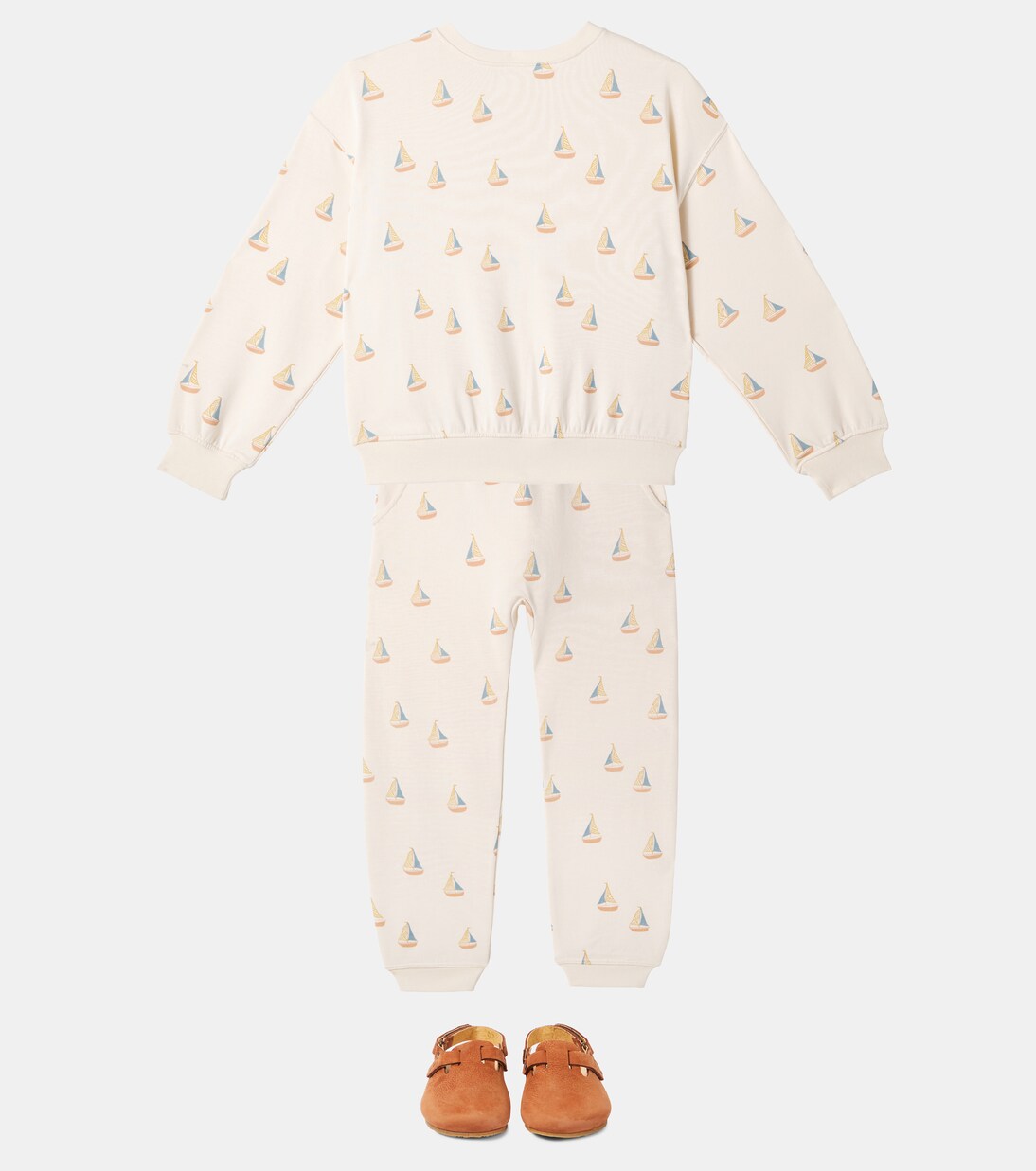 Printed cotton-blend fleece sweatshirt | Rylee + Cru