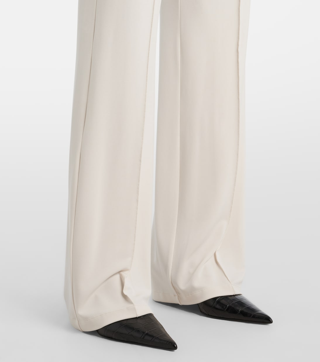 Gerade High-Rise-Hose Dinda aus Jersey | Max Mara