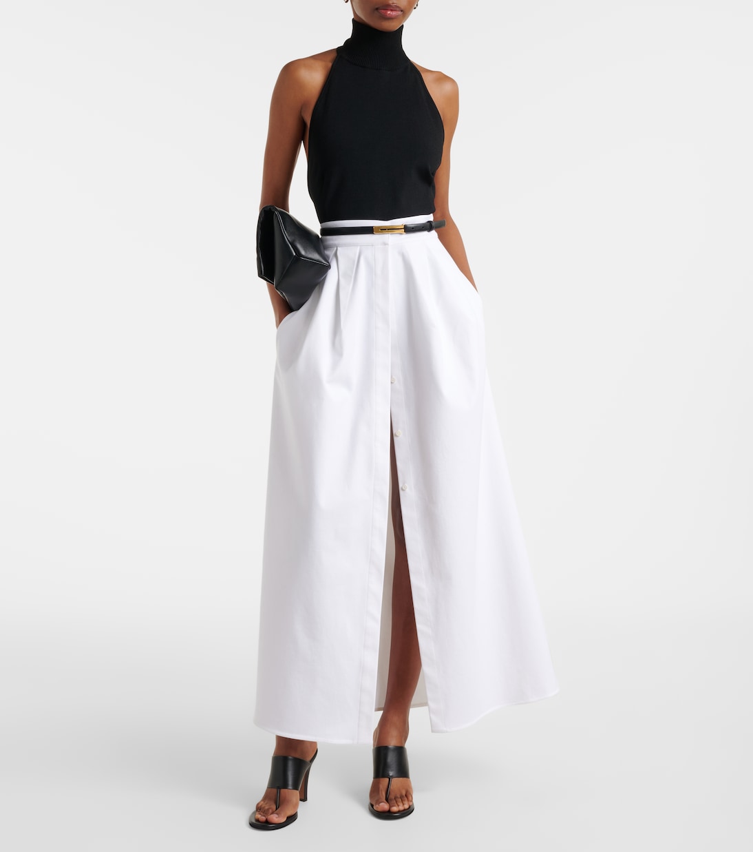 Cotton-blend gabardine maxi skirt | Max Mara