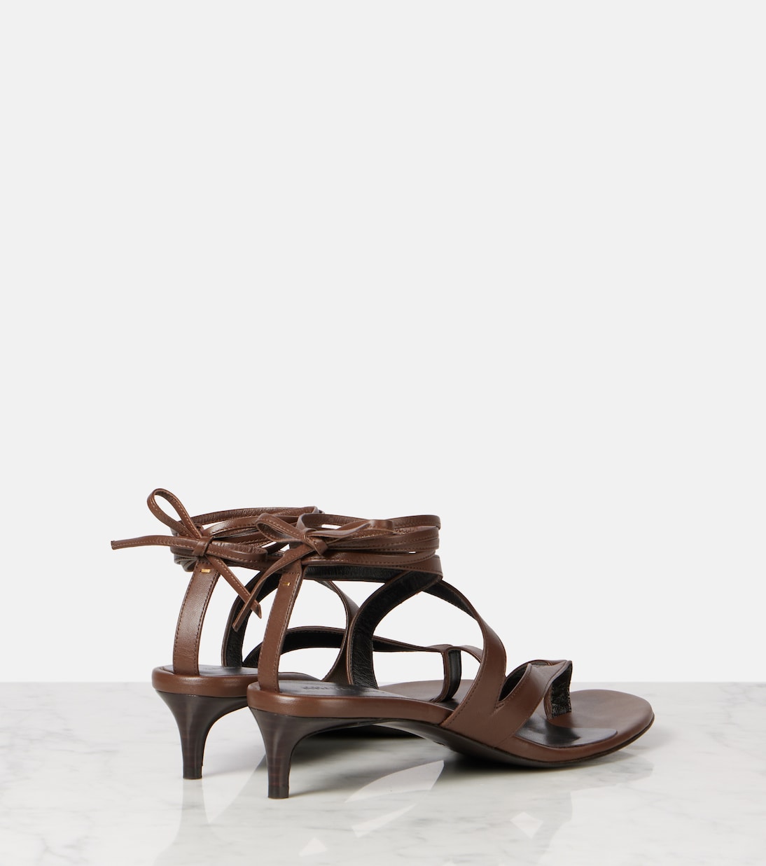 Aimee 35 leather thong sandals | Khaite