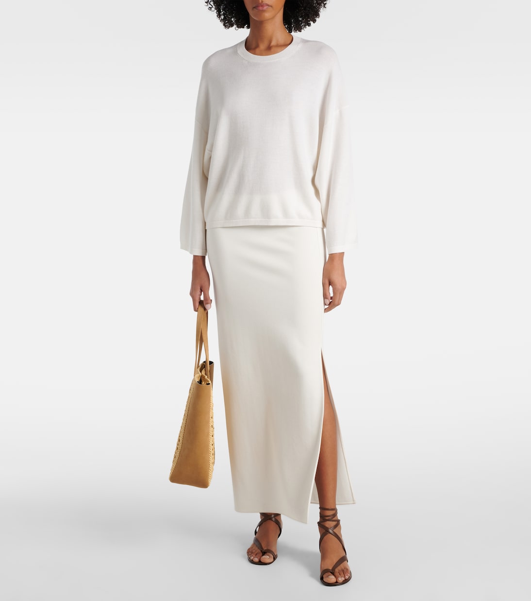 Aimee 35 leather thong sandals | Khaite