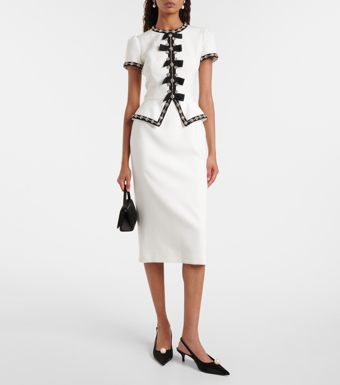 Robe midi Bisou à cristaux | Jenny Packham