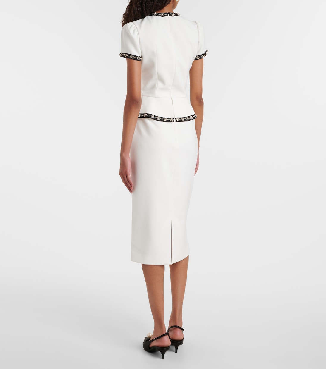 Robe midi Bisou à cristaux | Jenny Packham