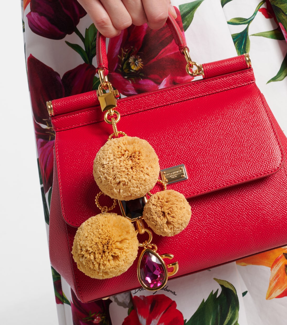 Portachiavi DG con cristalli | Dolce&Gabbana