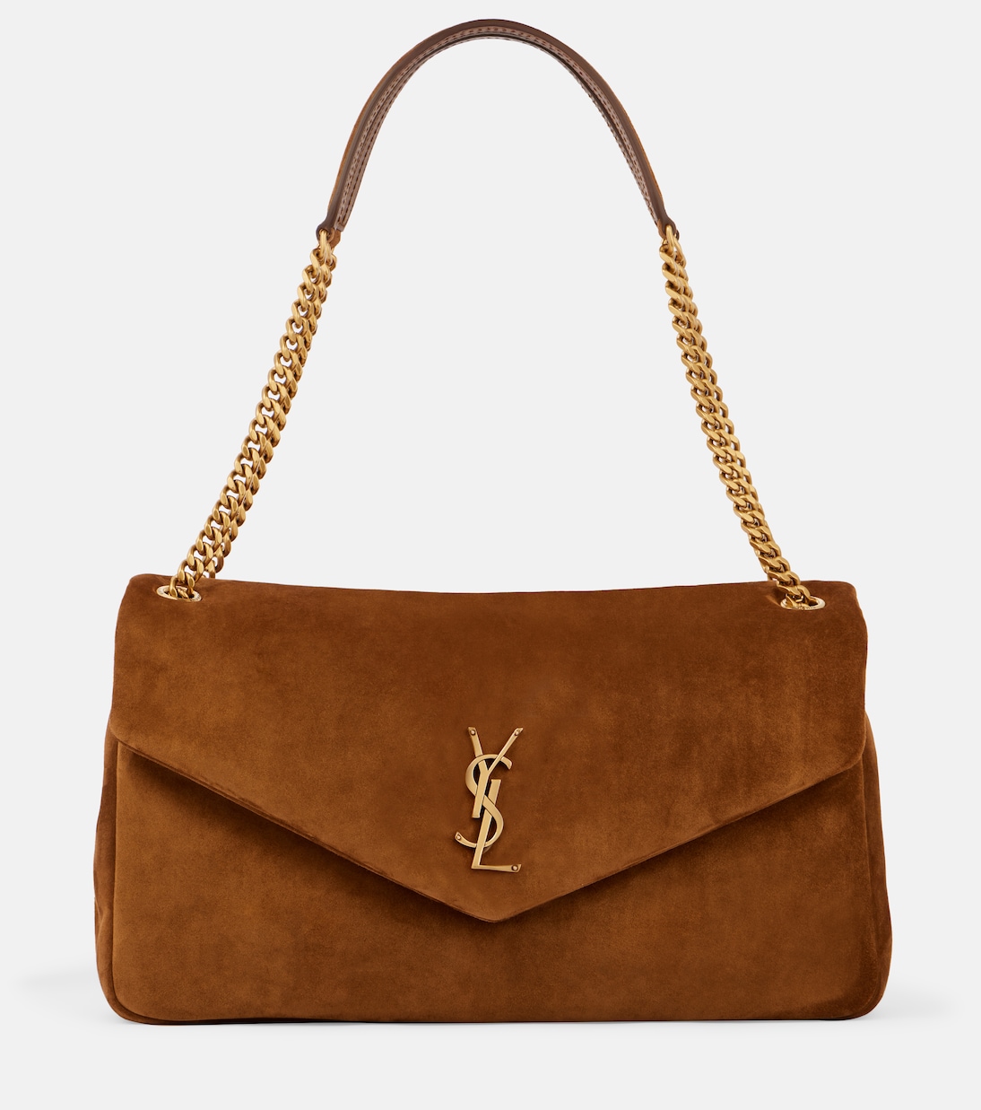 Calypso Large suede shoulder bag | Saint Laurent