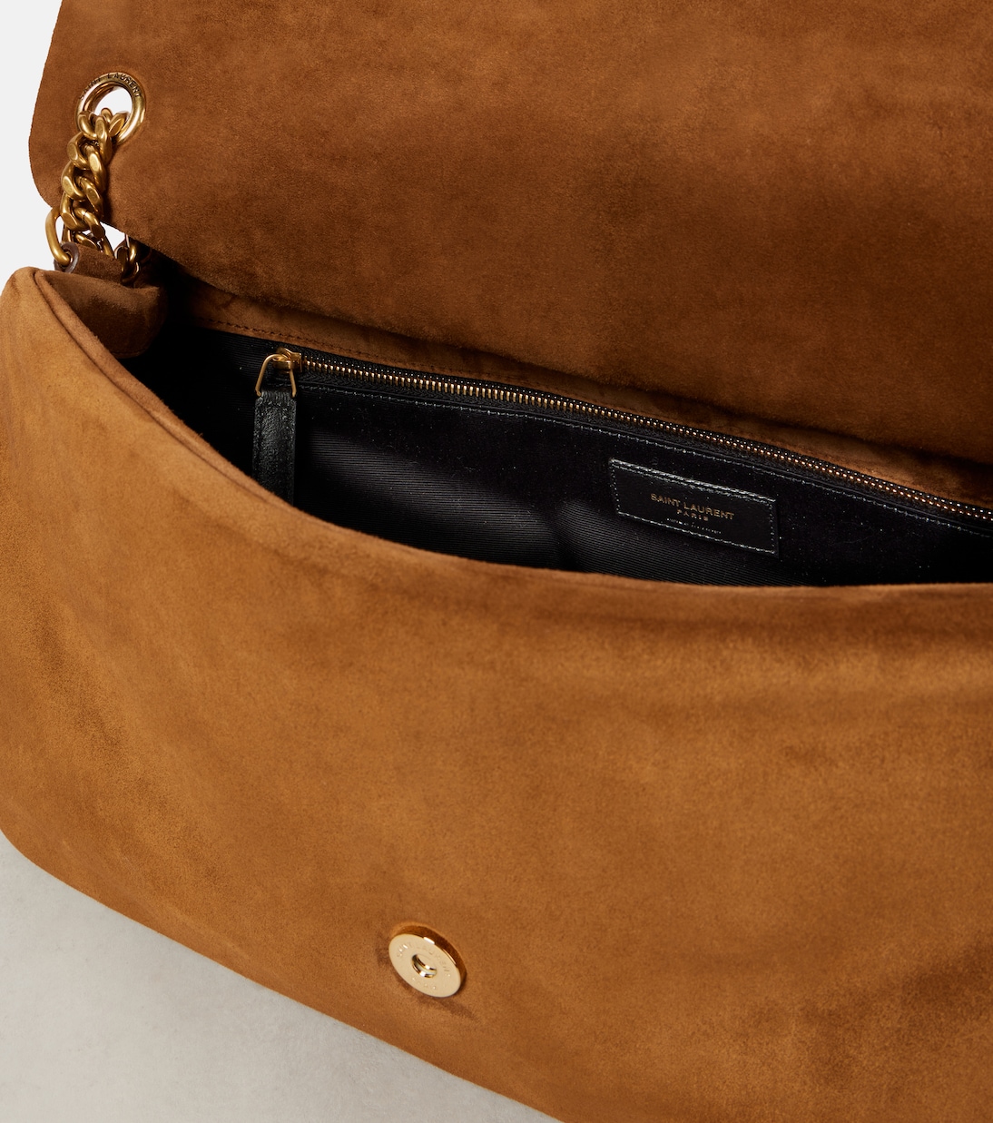 Calypso Large suede shoulder bag | Saint Laurent
