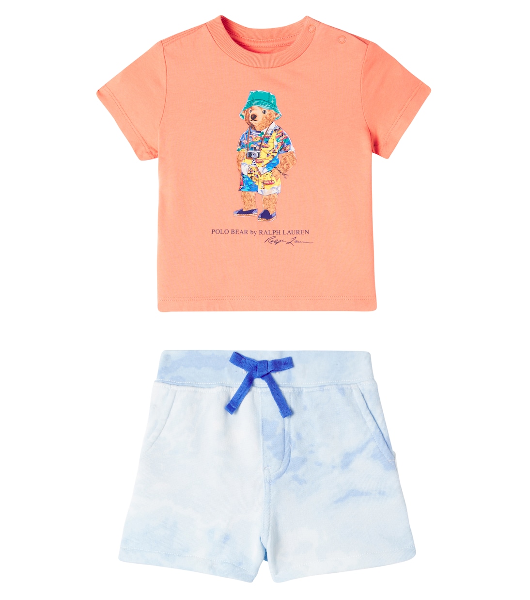 Baby Polo Bear cotton T-shirt and shorts | Polo Ralph Lauren Kids