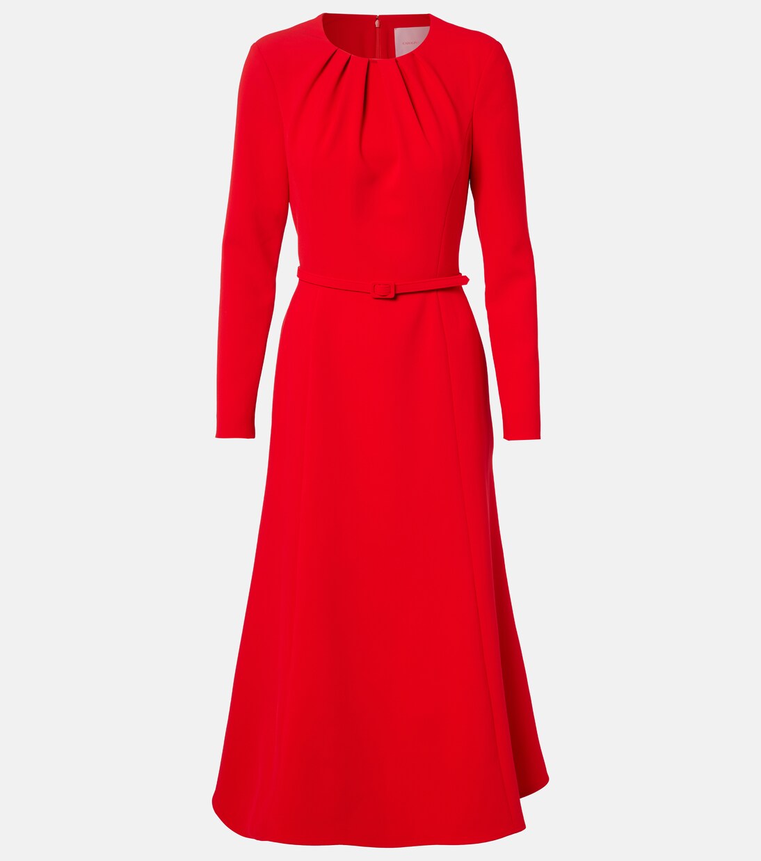 Belted crêpe midi dress | Carolina Herrera