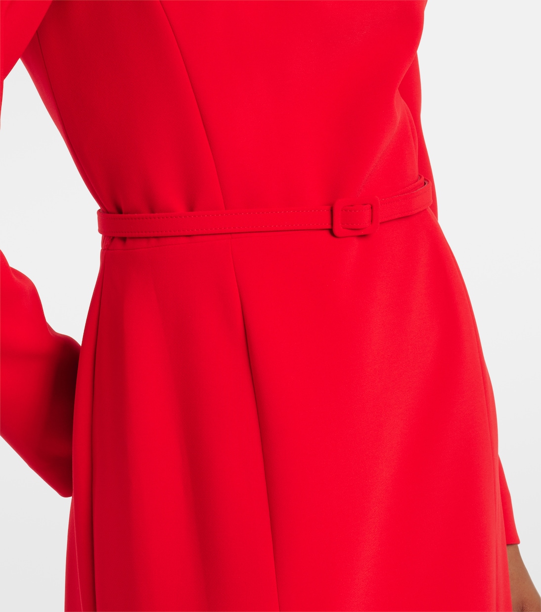 Belted crêpe midi dress | Carolina Herrera
