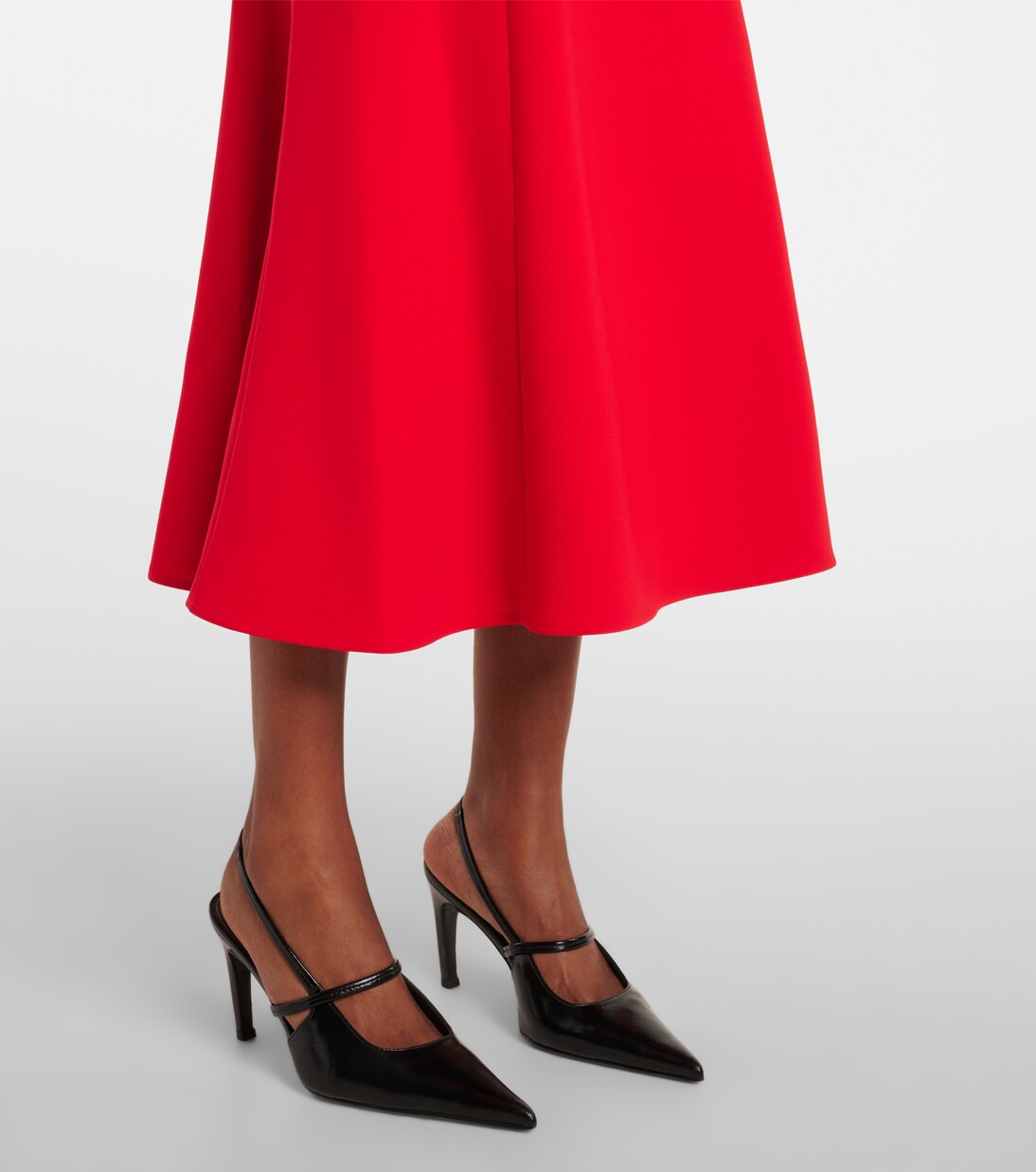 Belted crêpe midi dress | Carolina Herrera