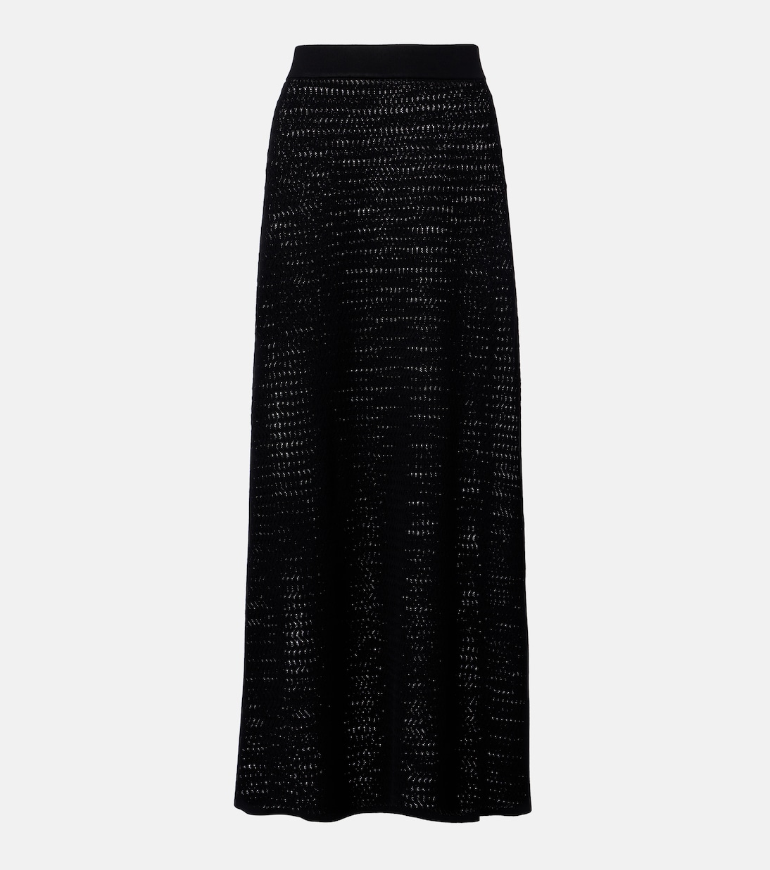 Midirock aus Pointelle-Strick | Victoria Beckham