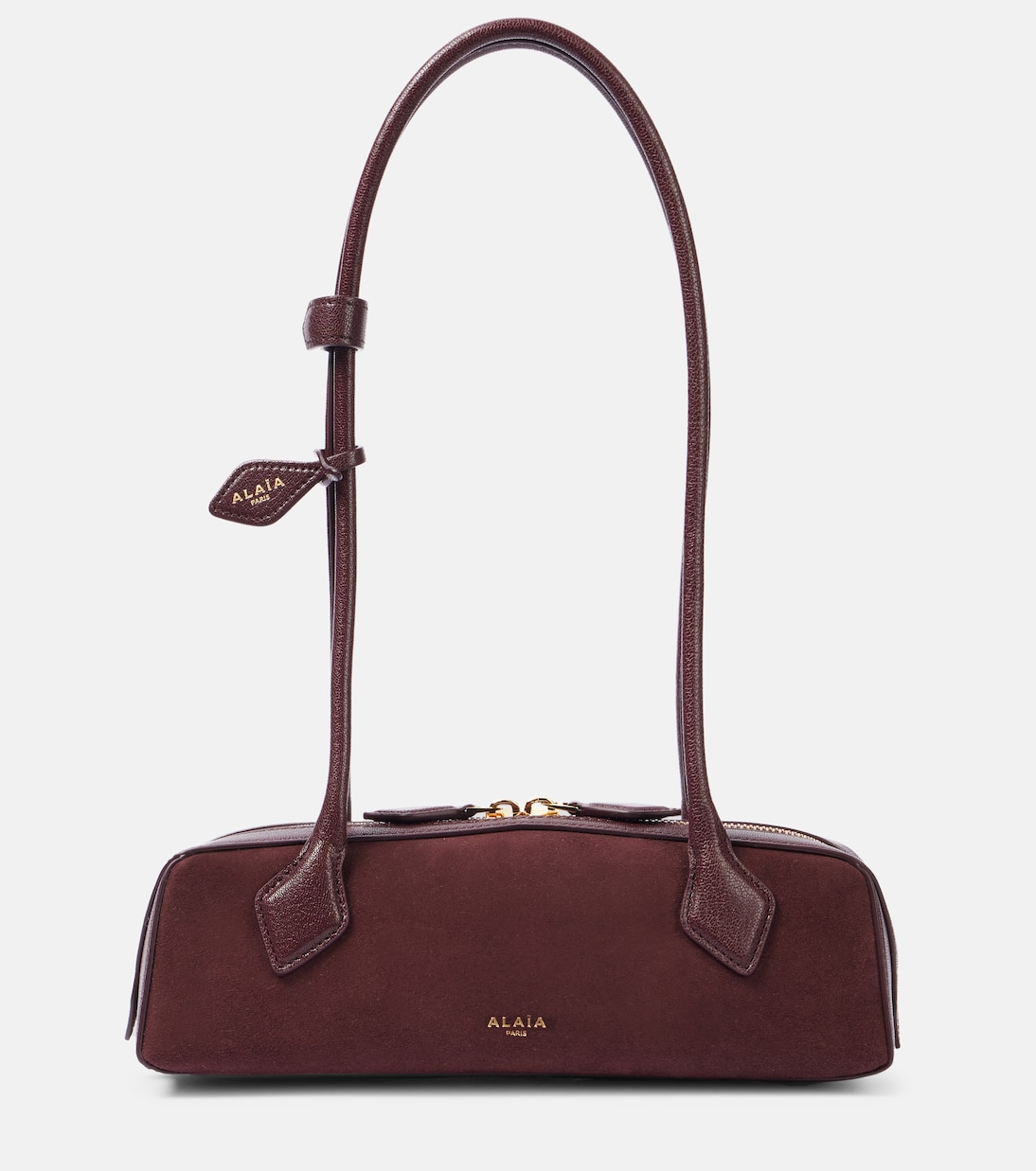 Le Teckel Small suede shoulder bag | Alaïa