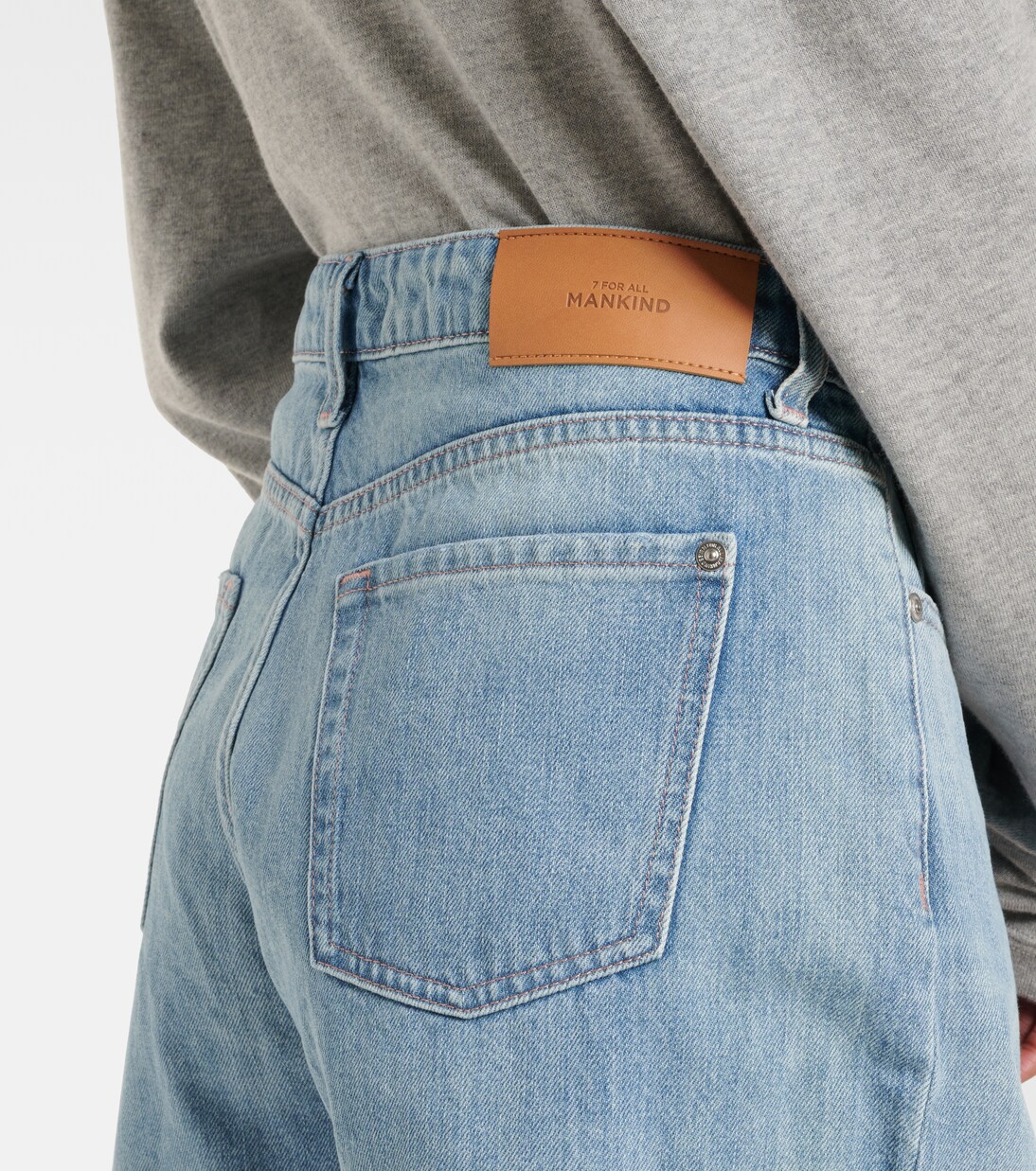 Monroe distressed denim shorts | 7 For All Mankind