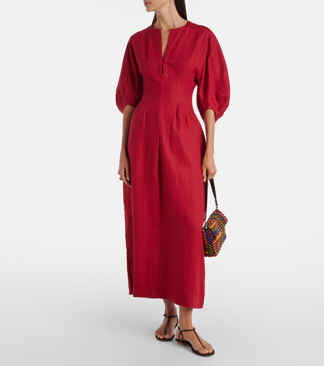 Robe longue Soleil en lin  | Faithfull