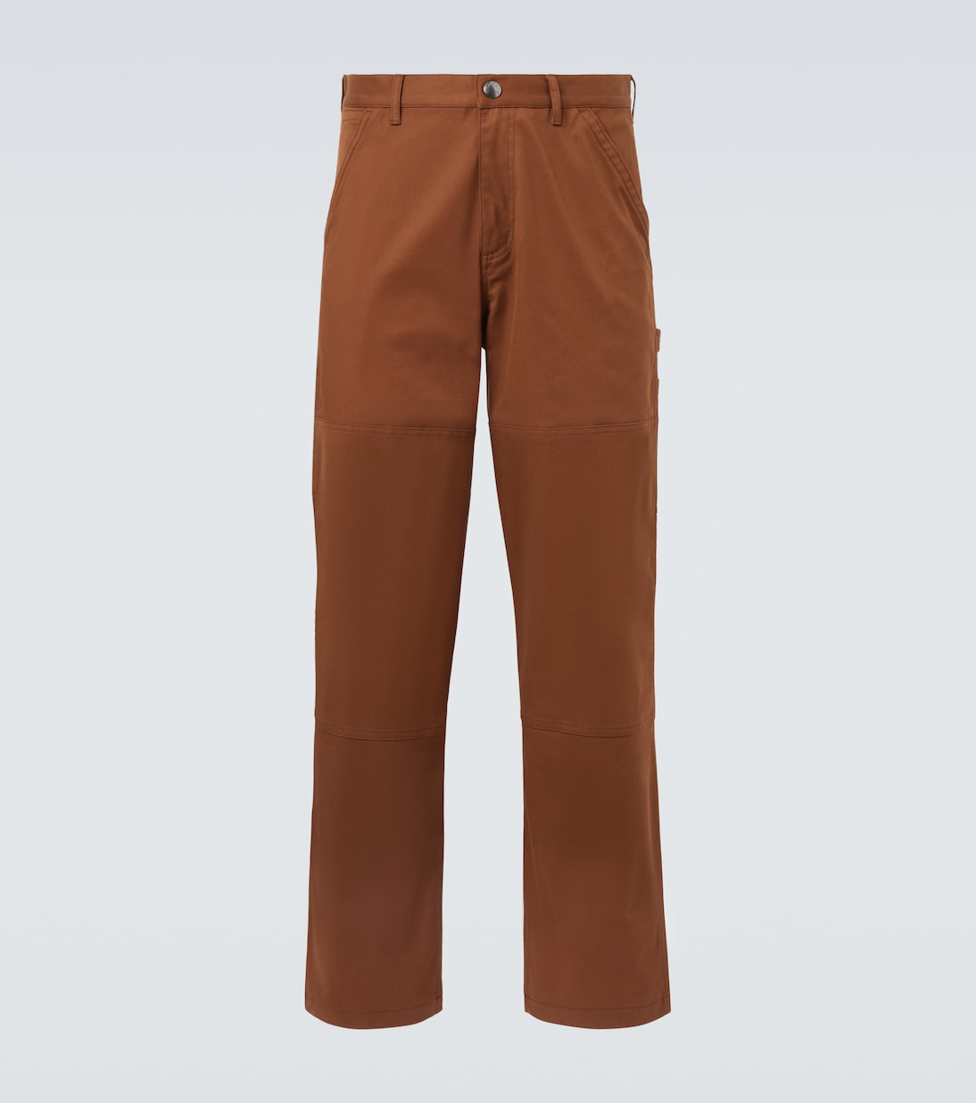 Cotton-blend gabardine straight pants | Moncler