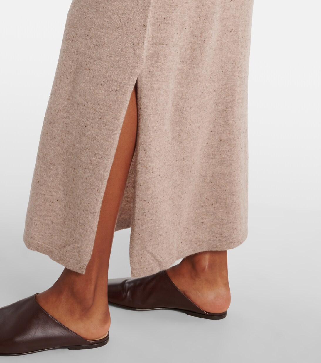 Vestido largo Kasos de cachemir drapeado | Altuzarra