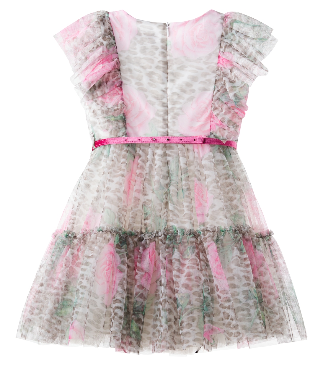 Bedrucktes Kleid aus Tüll | Monnalisa