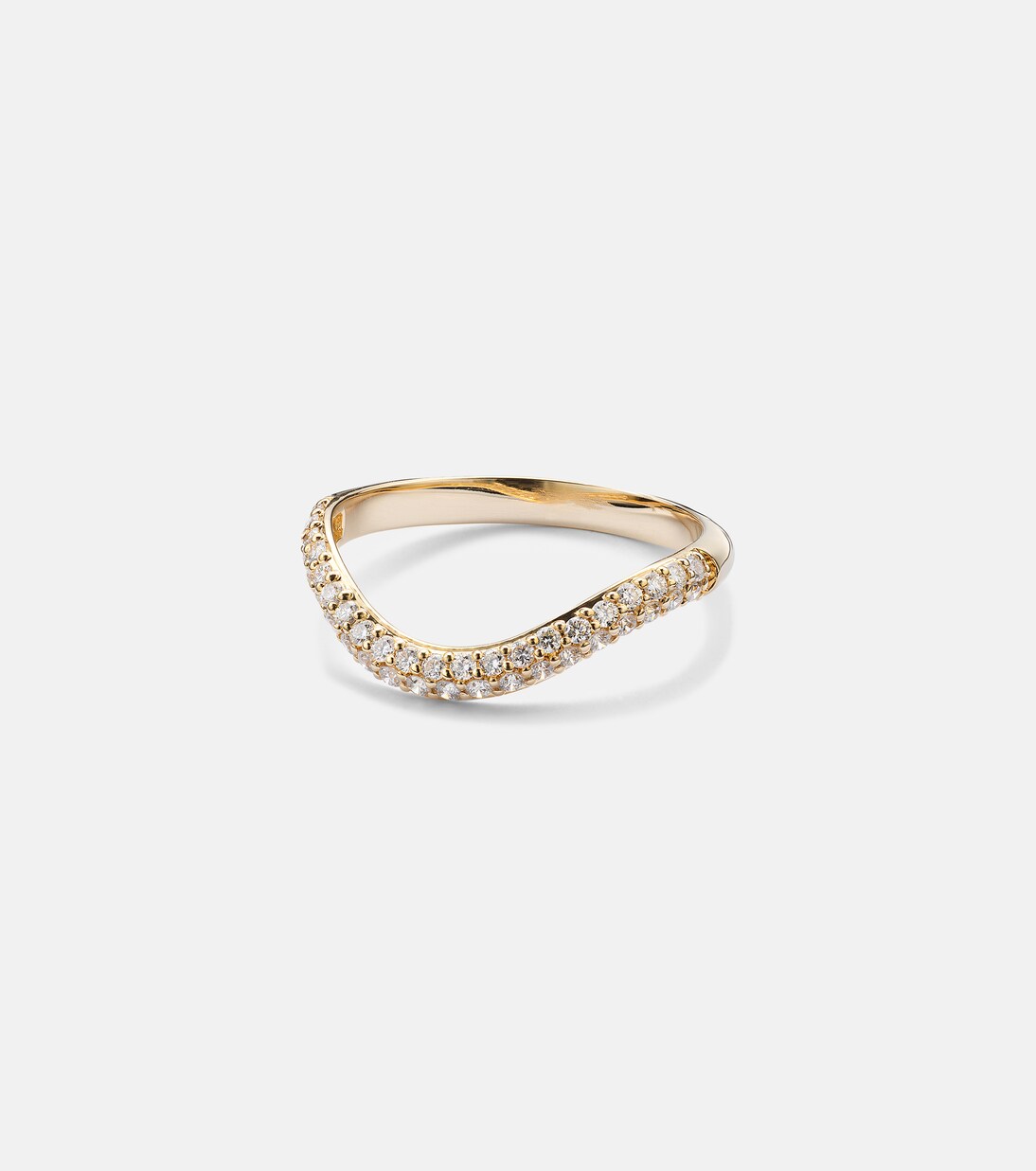 Ring Anjelica aus 14kt Gelbgold (585/1000) mit Diamanten | Stone and Strand