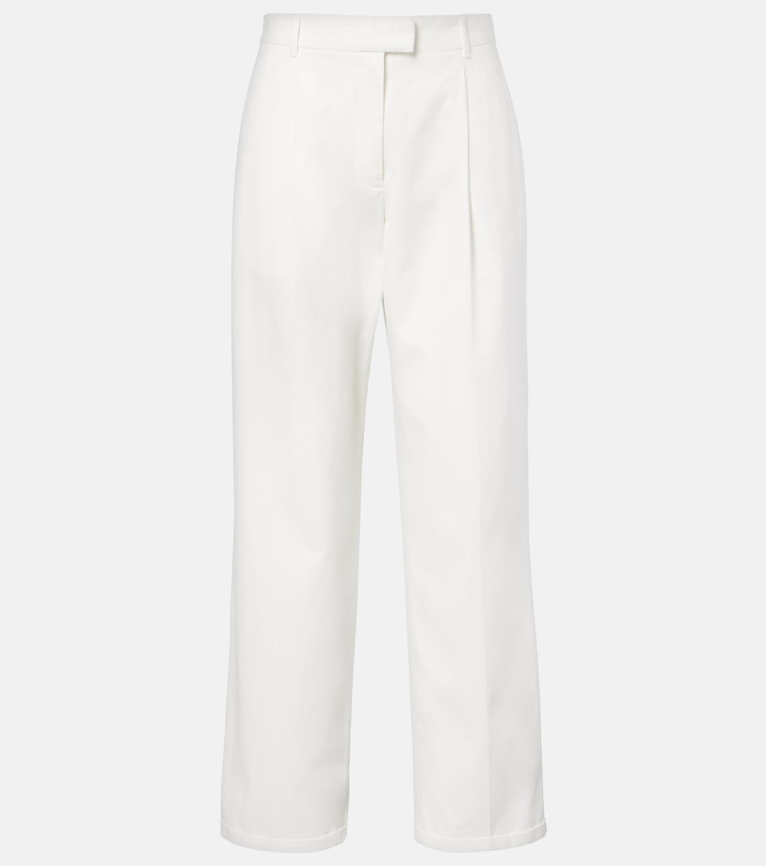 Neriah cotton and cashmere straight pants | The Row