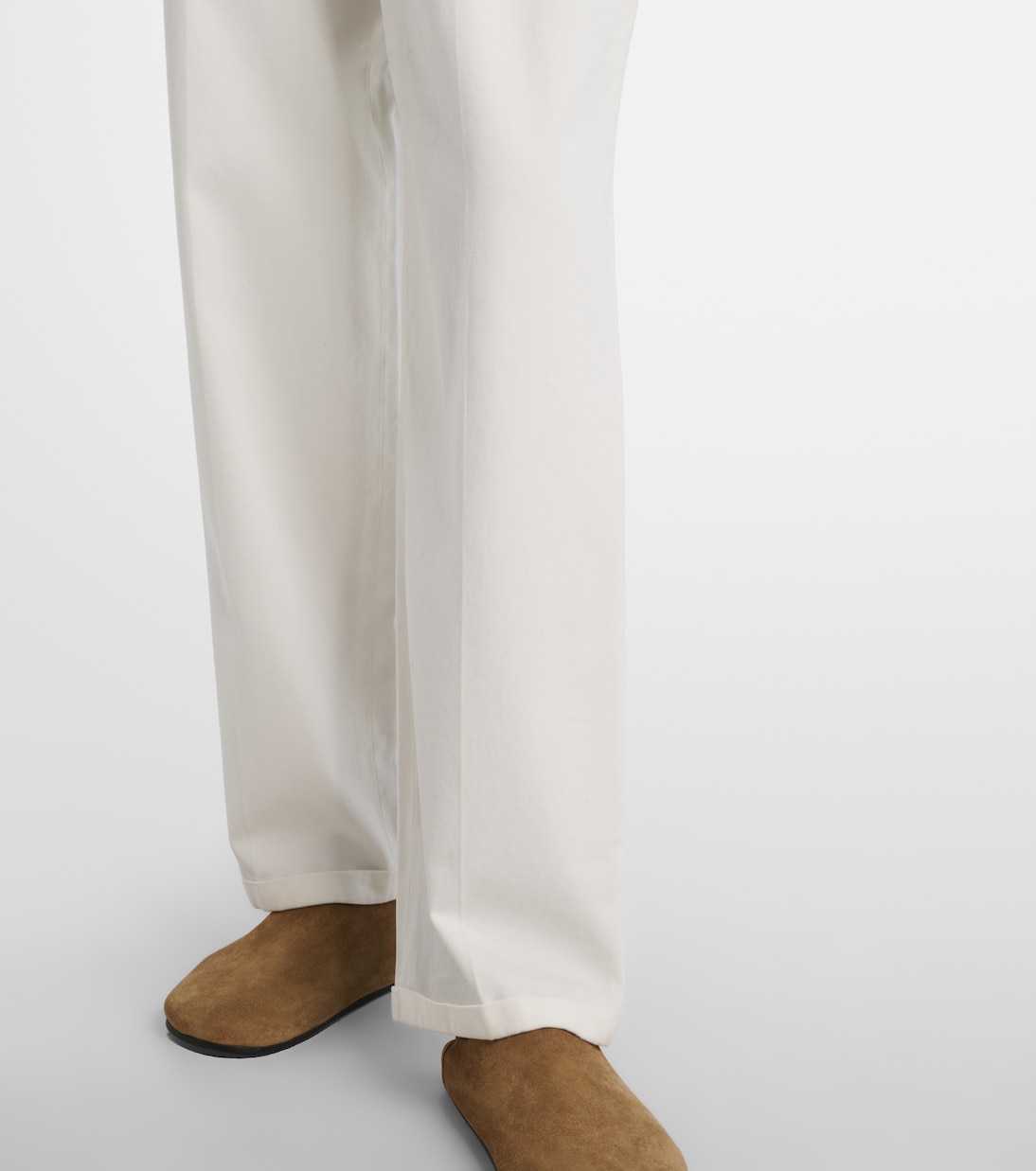 Neriah cotton and cashmere straight pants | The Row