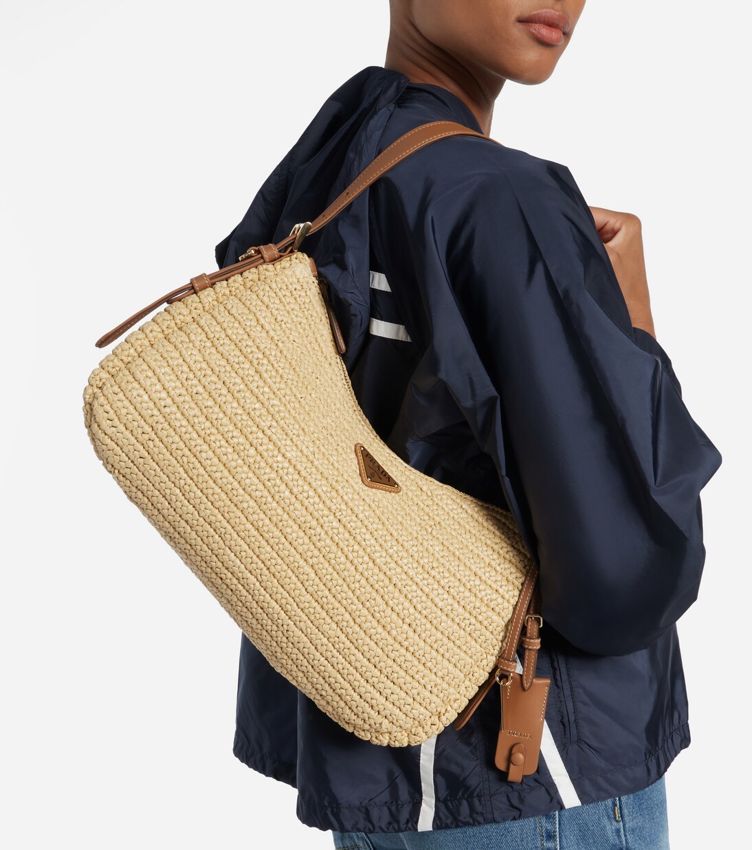 Prada Aimée Large crochet shoulder bag | Prada