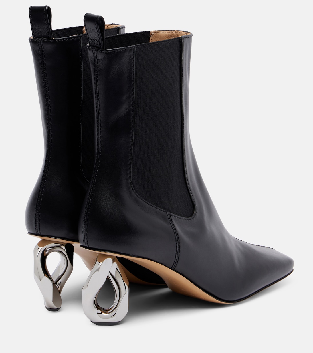 Chain leather ankle boots | JW Anderson