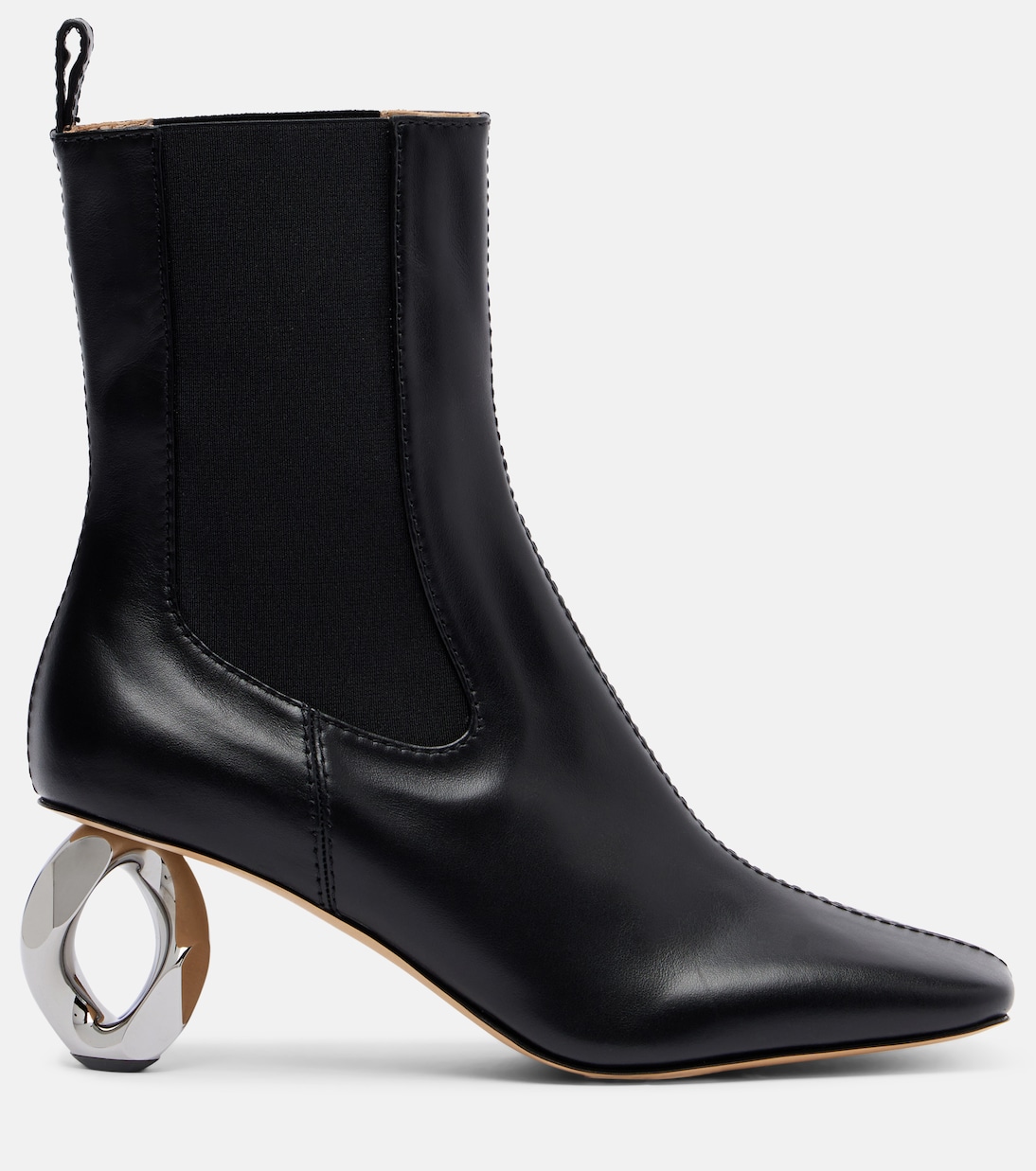Chain leather ankle boots | JW Anderson