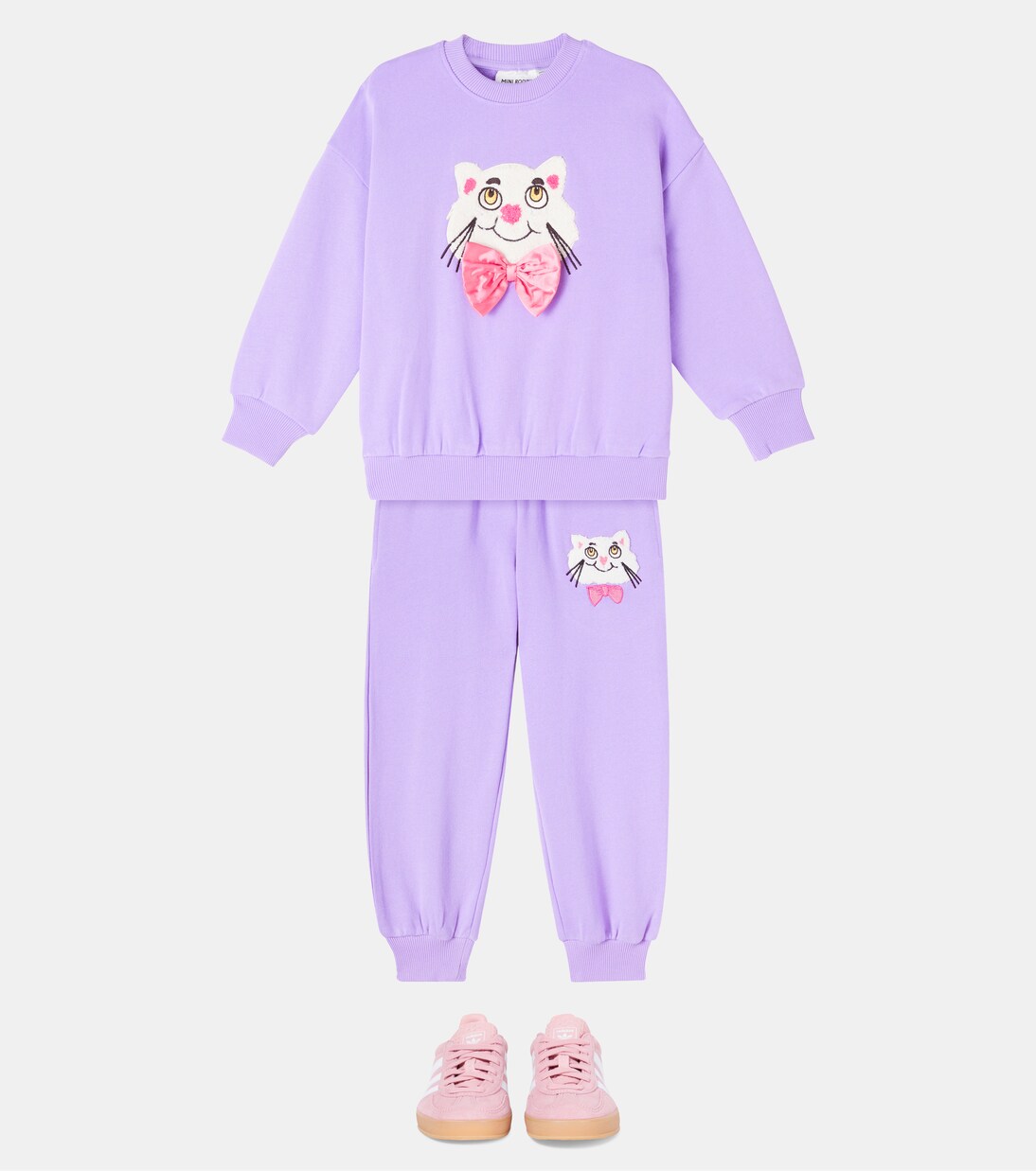 Printed cotton chenille sweatshirt | Mini Rodini