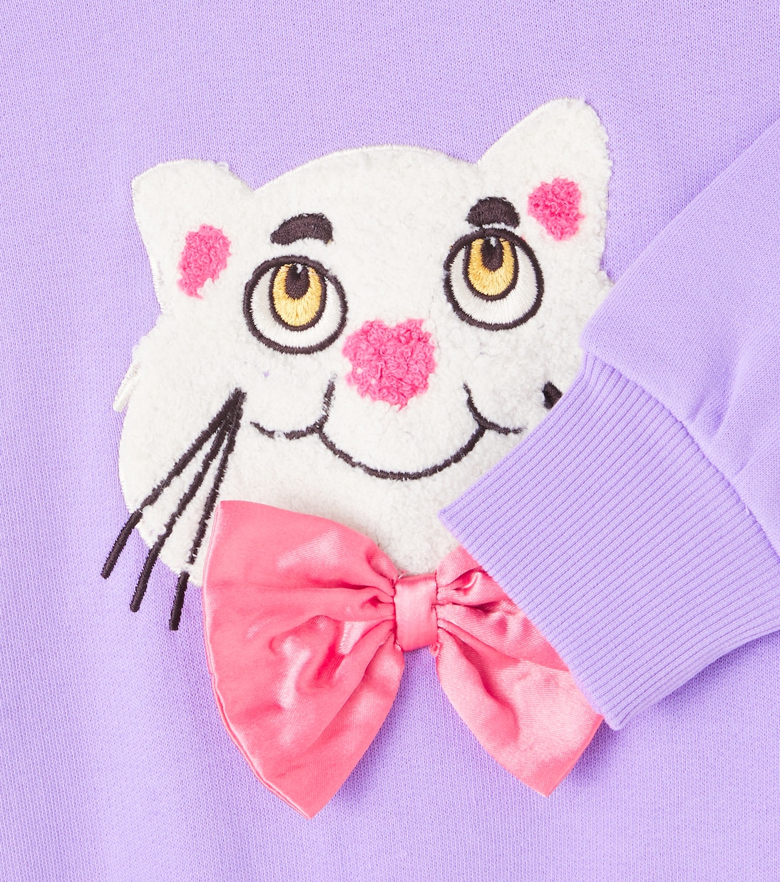 Printed cotton chenille sweatshirt | Mini Rodini