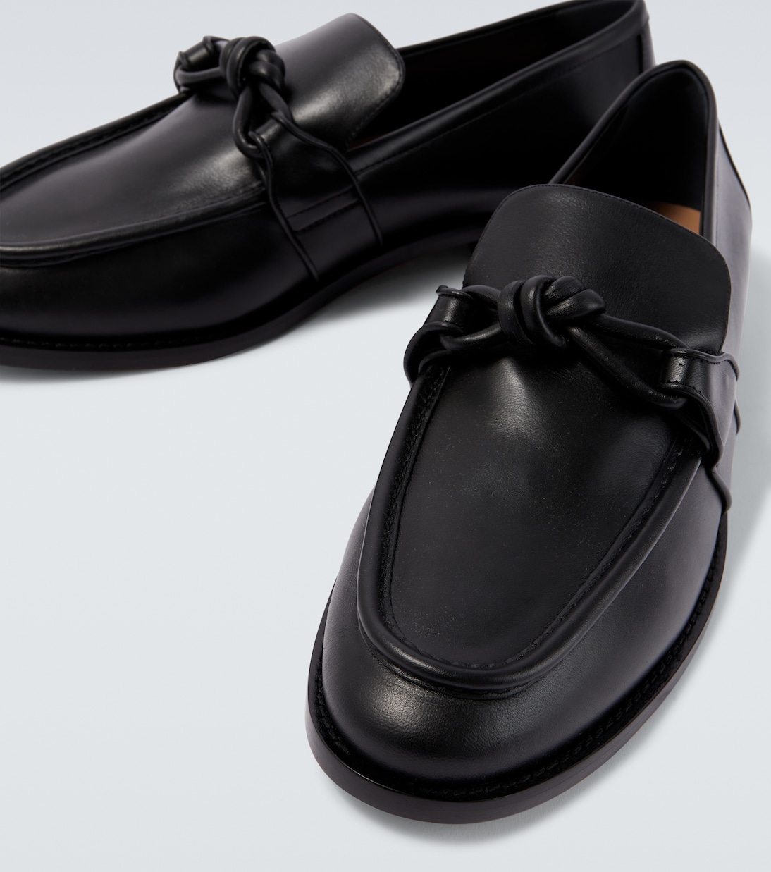 Astaire Knot leather loafers | Bottega Veneta