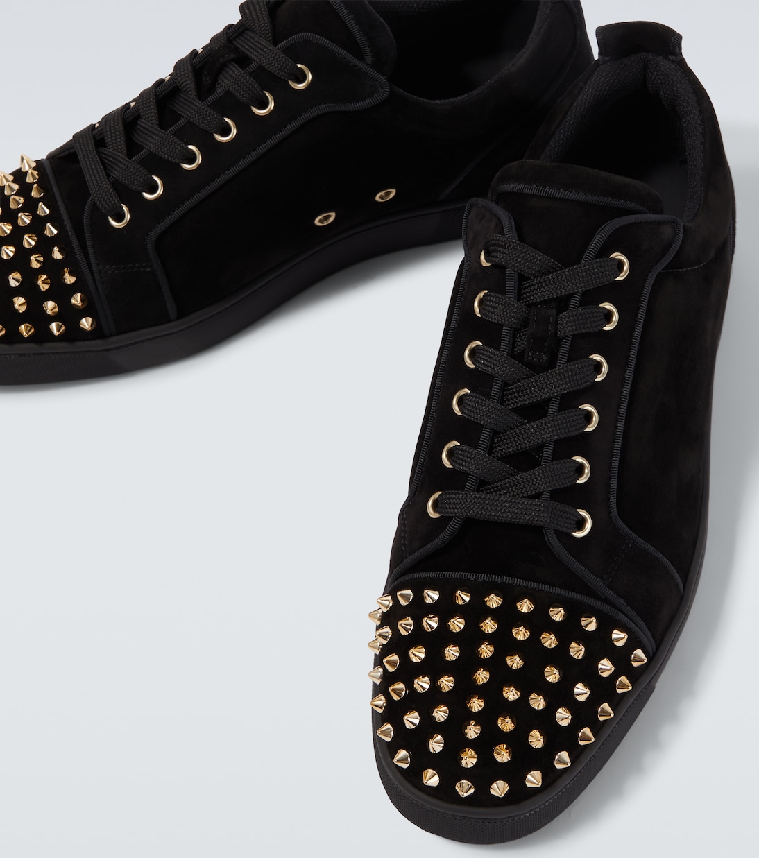 Sneakers Louis Junior Spikes aus Veloursleder | Christian Louboutin