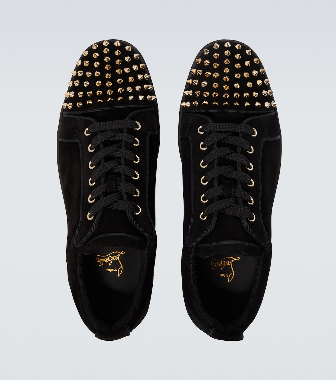 Sneakers Louis Junior Spikes aus Veloursleder | Christian Louboutin