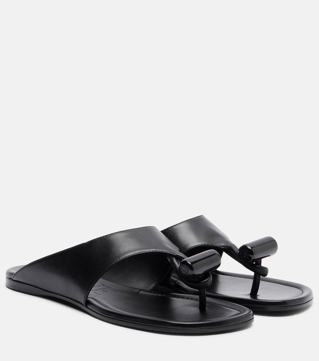 Toggle leather thong sandals | Loewe