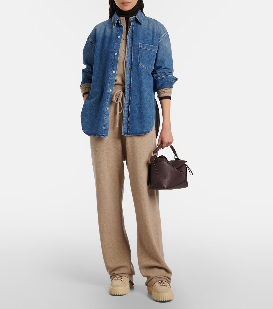 Plateau-Sneakers H-Stripes aus Veloursleder | Hogan