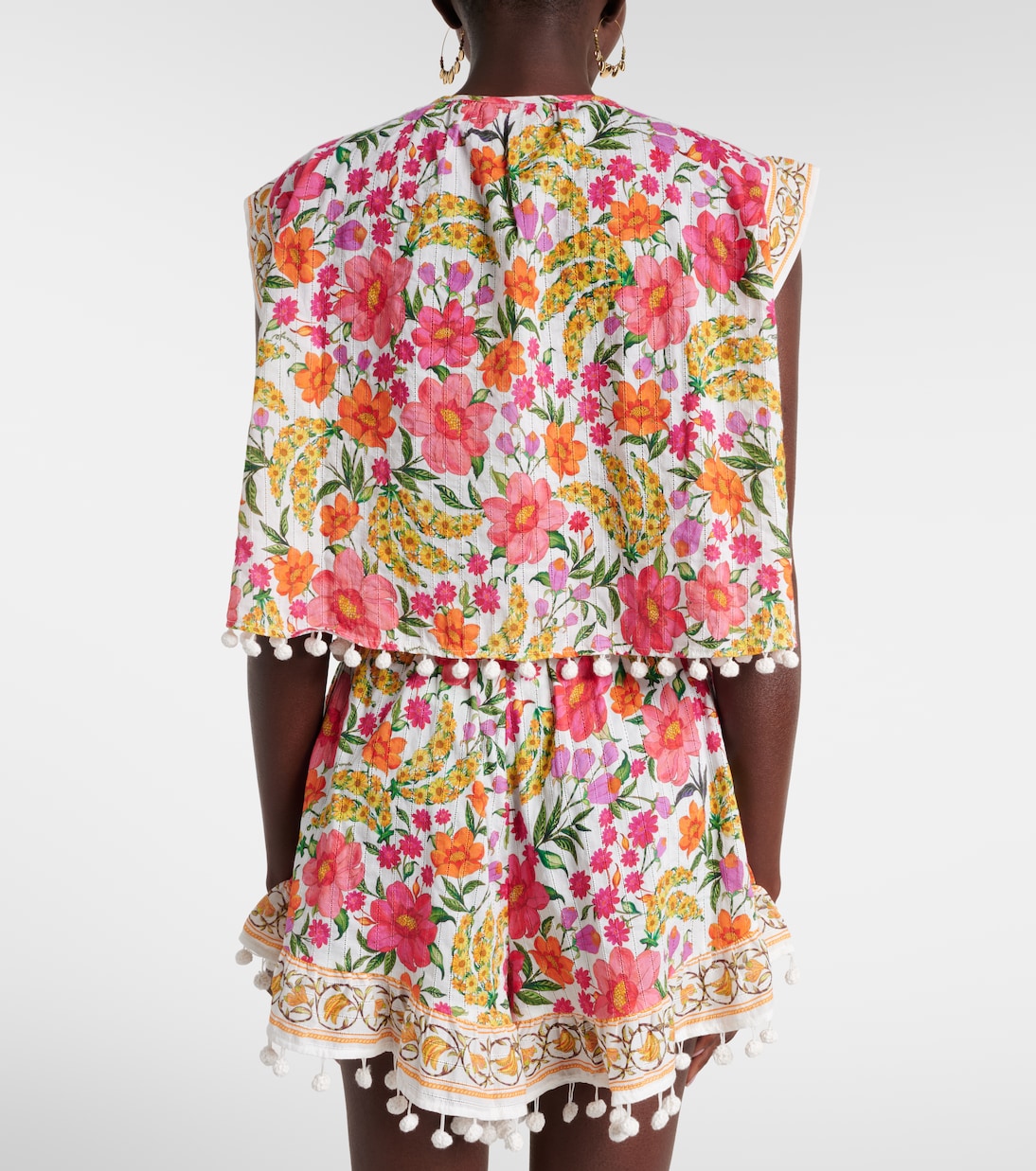 Banana Flowers printed cotton blouse | Farm Rio