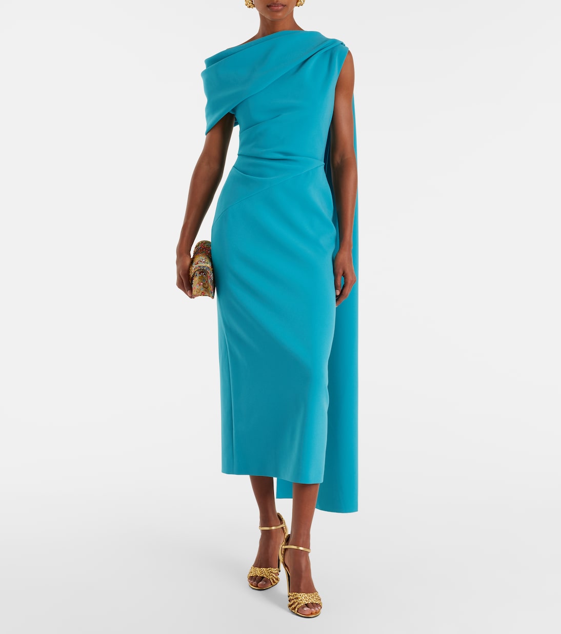 Robe midi Maite en crêpe | Roksanda