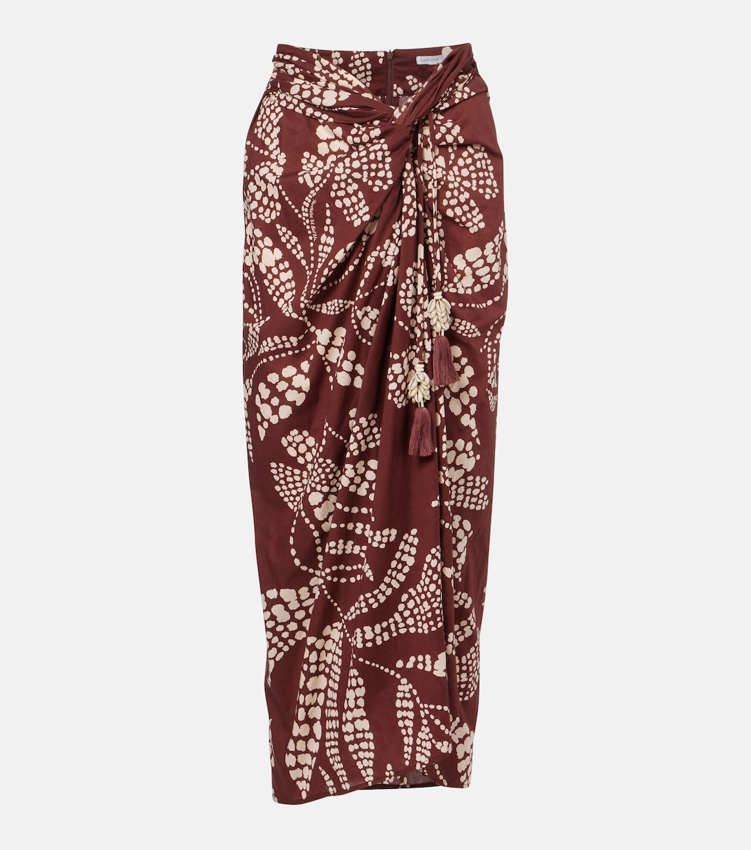 Uma printed cotton midi skirt | Poupette St Barth