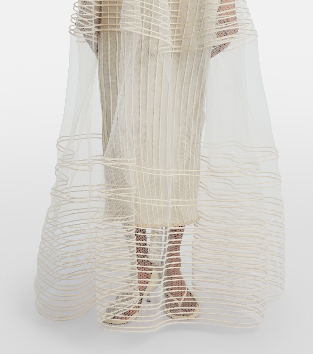 Epi halterneck tulle maxi dress | Jacquemus