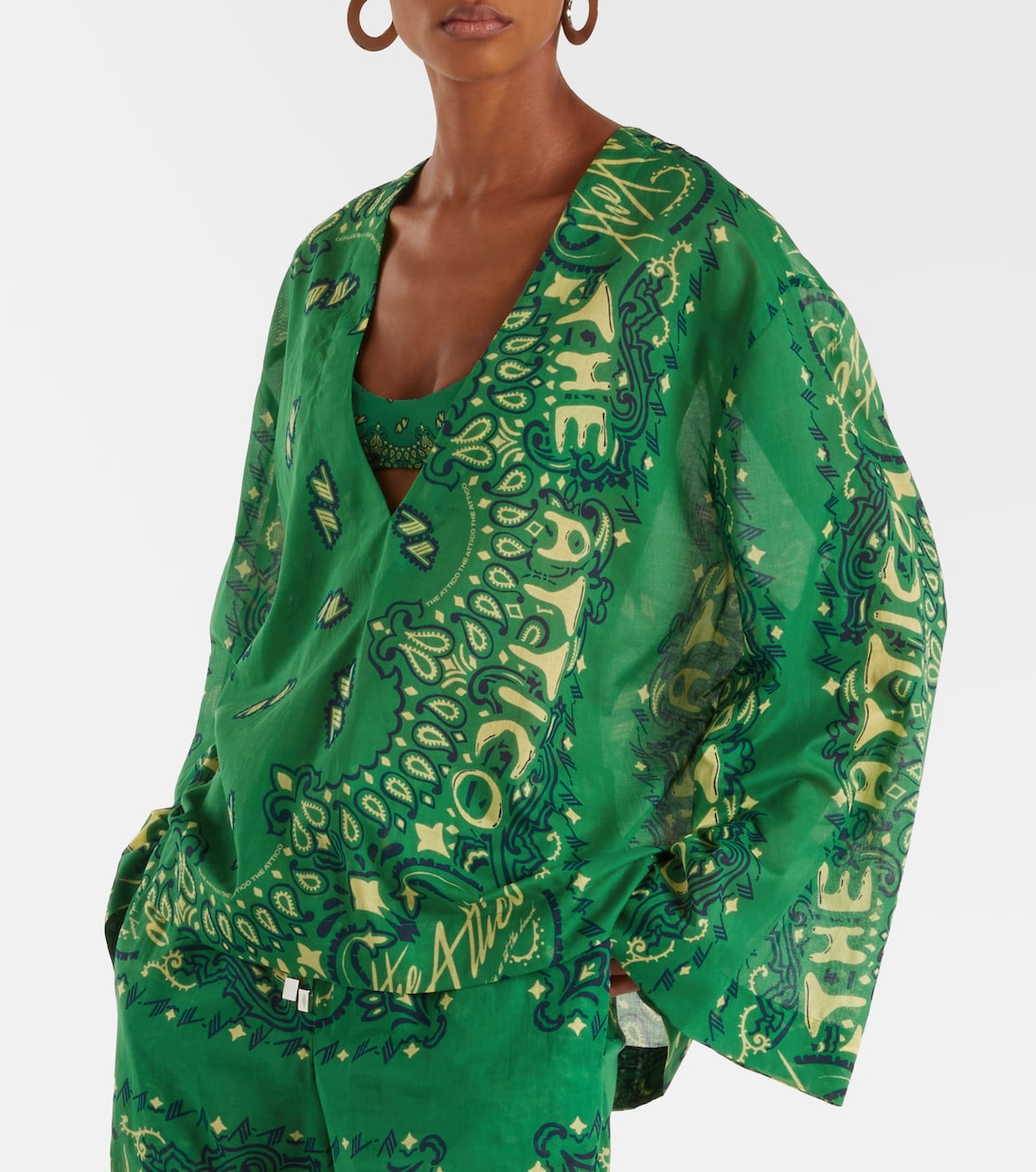 Top Bandana oversize en coton | The Attico