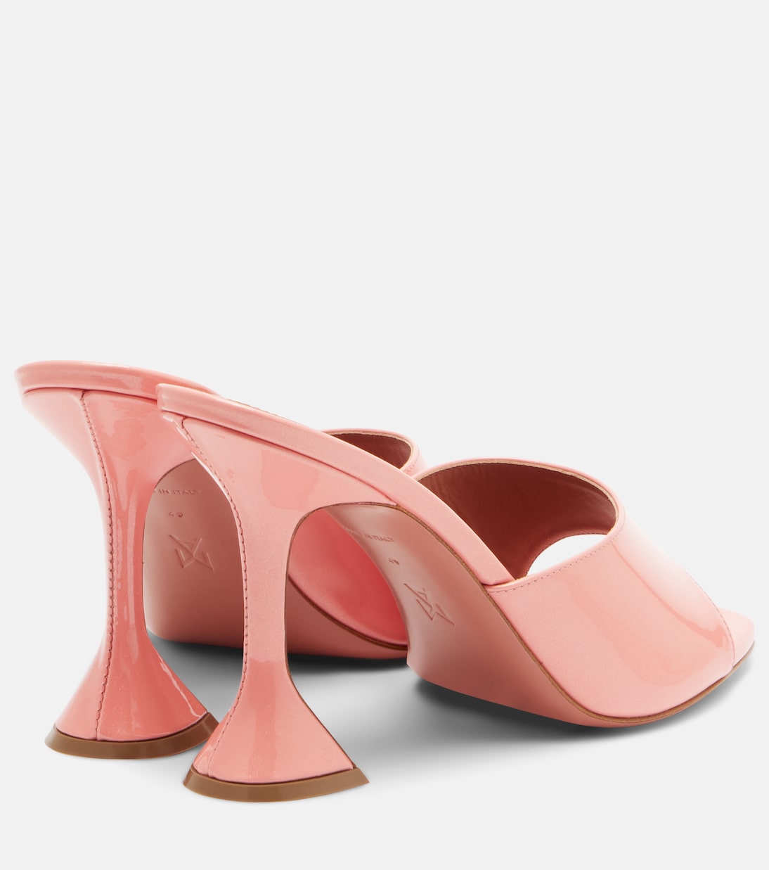 Pantoletten Lupita aus Lackleder  | Amina Muaddi
