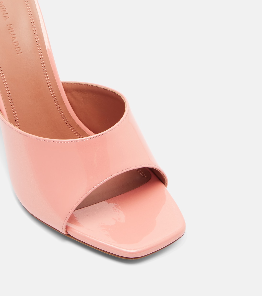 Pantoletten Lupita aus Lackleder  | Amina Muaddi