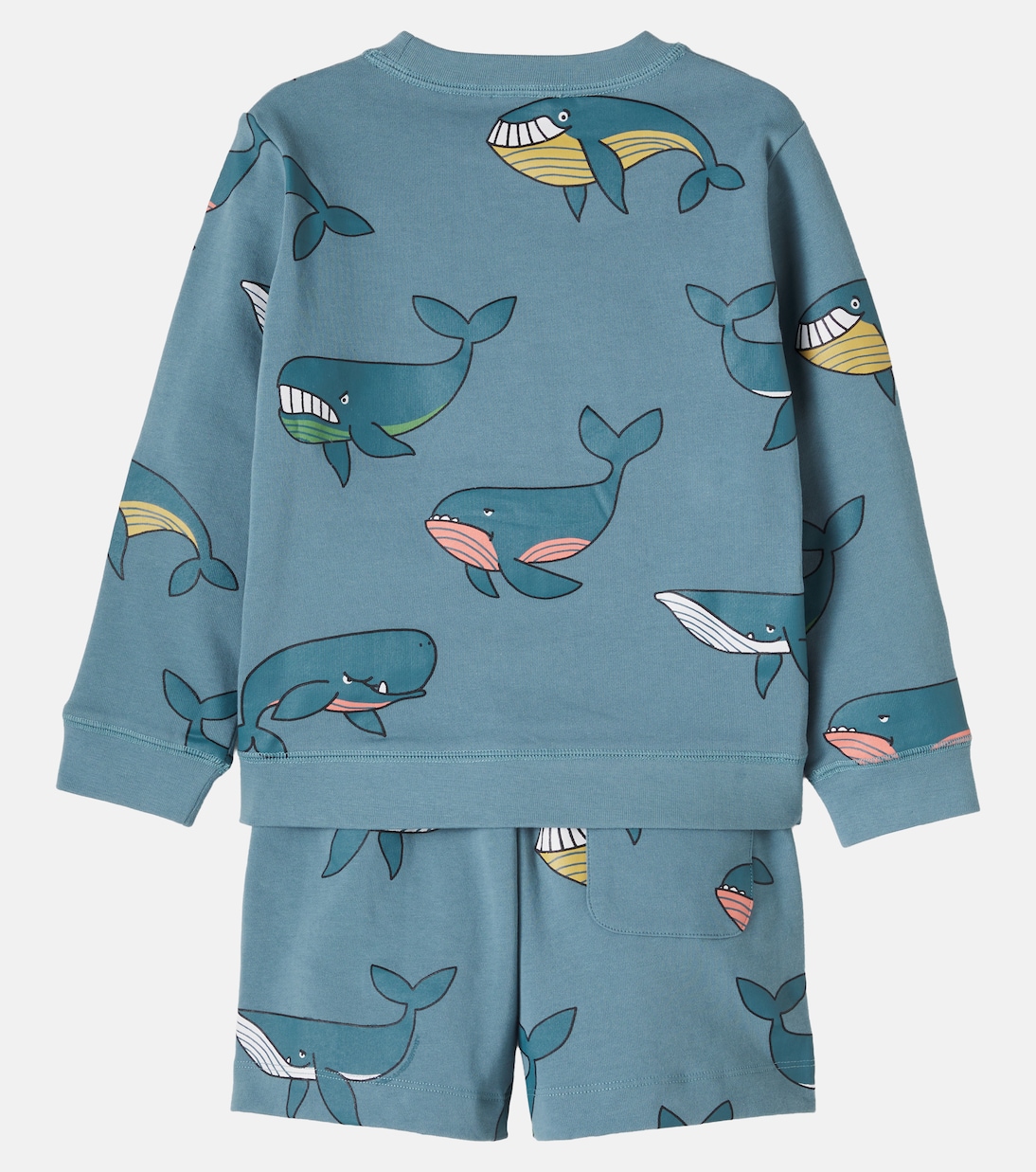 Set aus Sweatshirt und Shorts aus Baumwoll-Jersey | Stella McCartney Kids