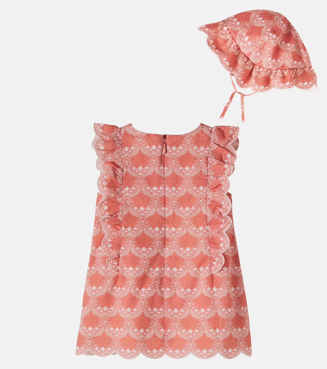 Baby Set aus Kleid und Mütze aus Baumwolle | Chloé Kids