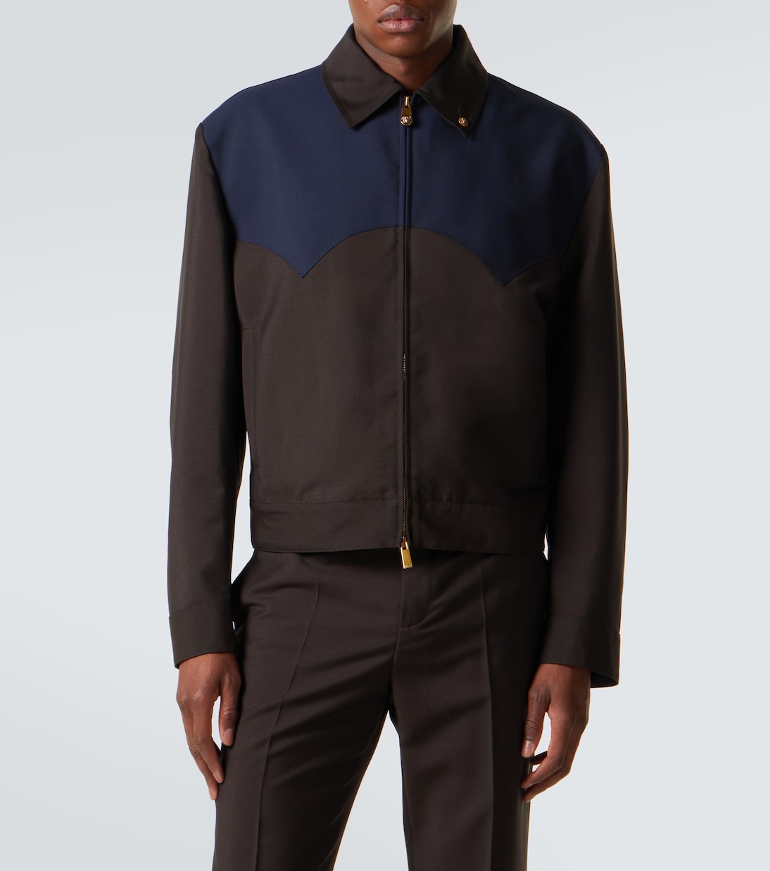 Medusa wool and mohair blouson jacket | Versace