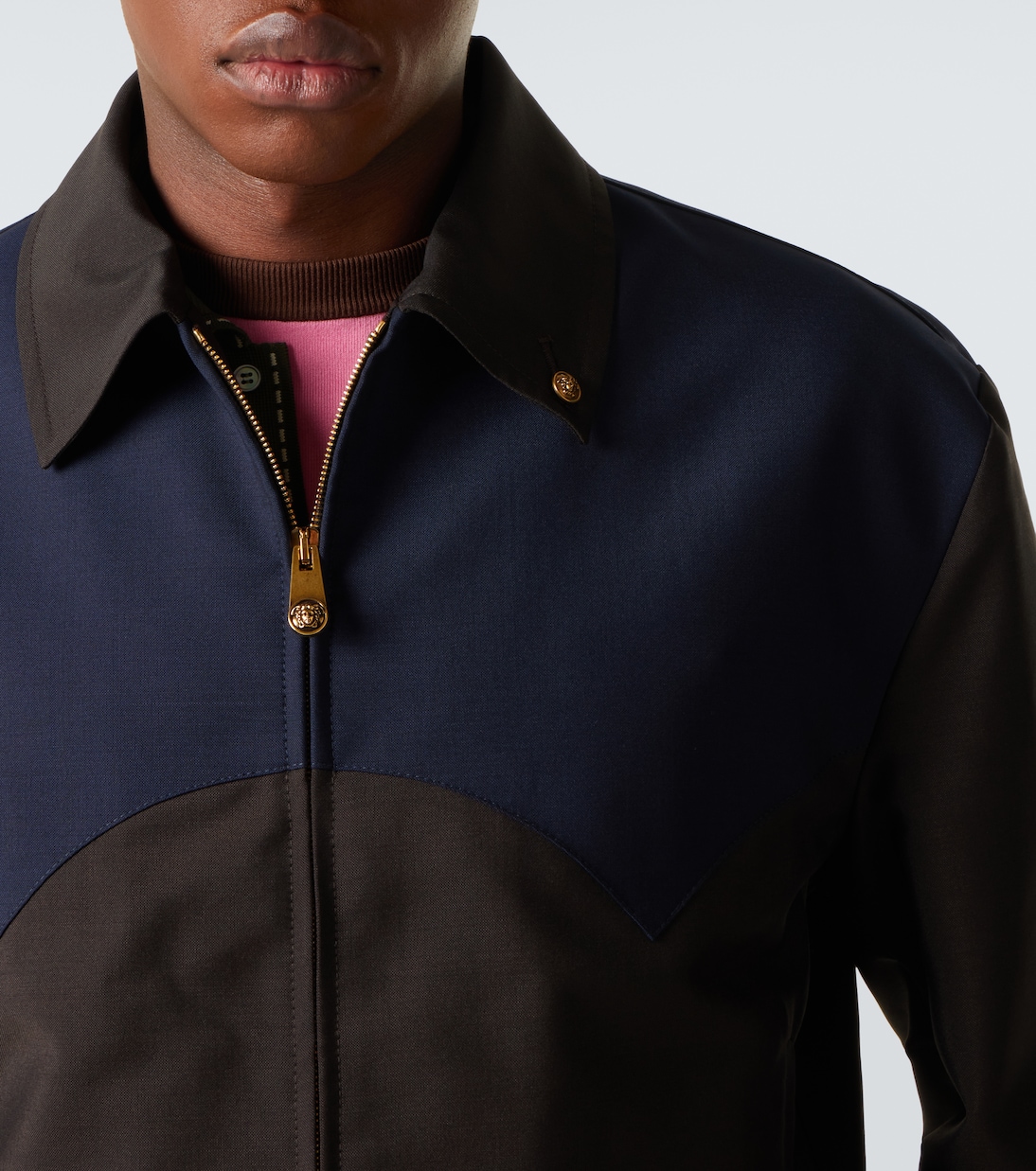 Medusa wool and mohair blouson jacket | Versace