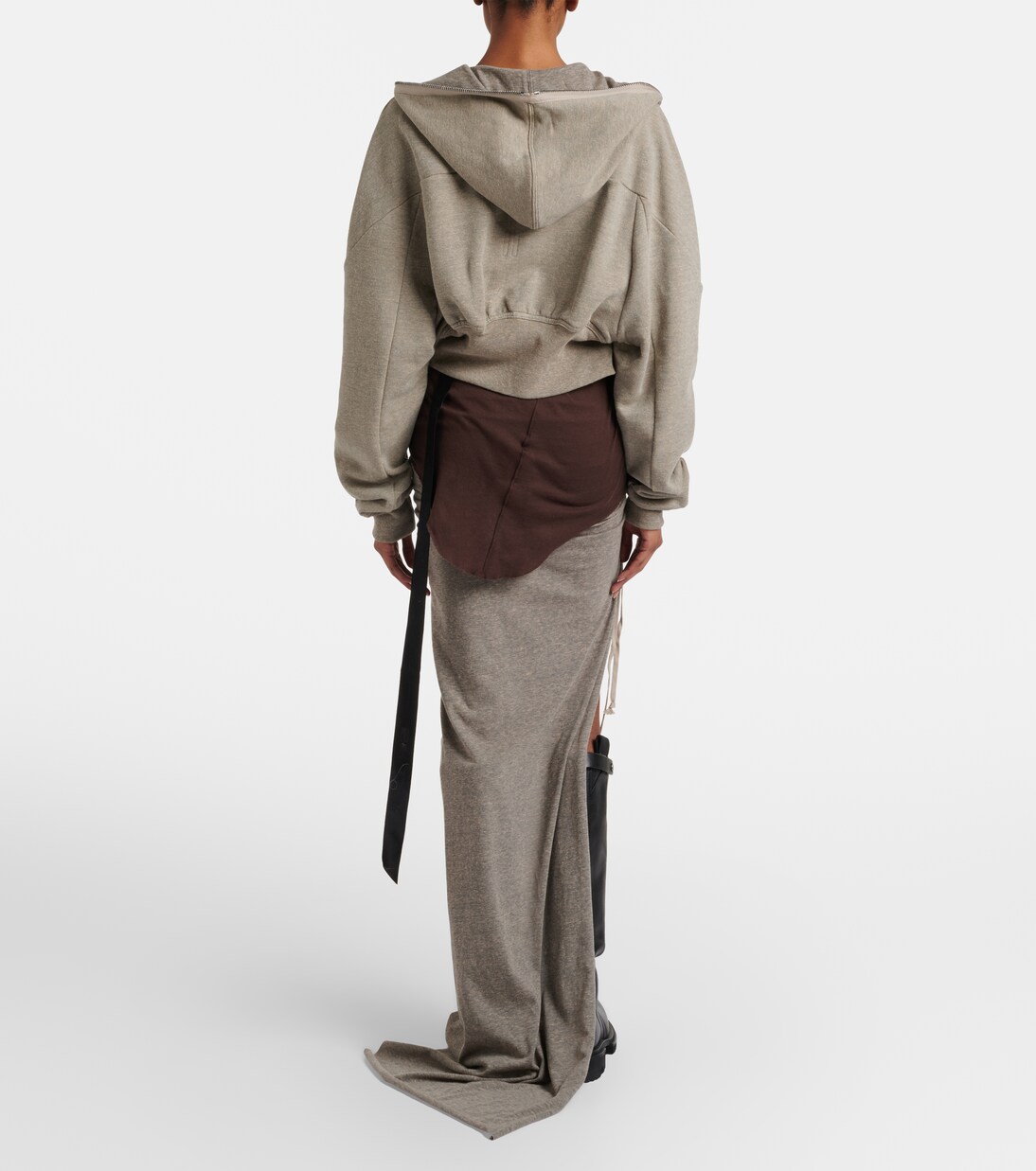 Cotton-blend jersey maxi skirt | Rick Owens